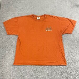 Old Guys Rule Shirt Men 2XL Orange Cranky Bicycle Short‎ Sleeve Tee